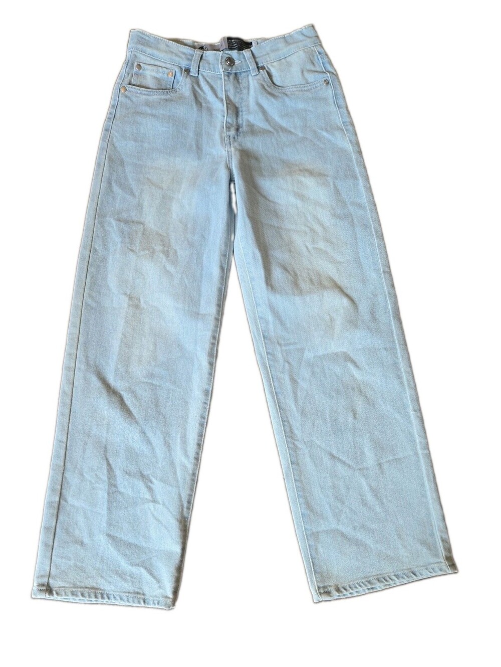 Levi's SilverTab Baggy Jeans Womens 25" x 28" Light Wash Blue Stretch 5-Pocket